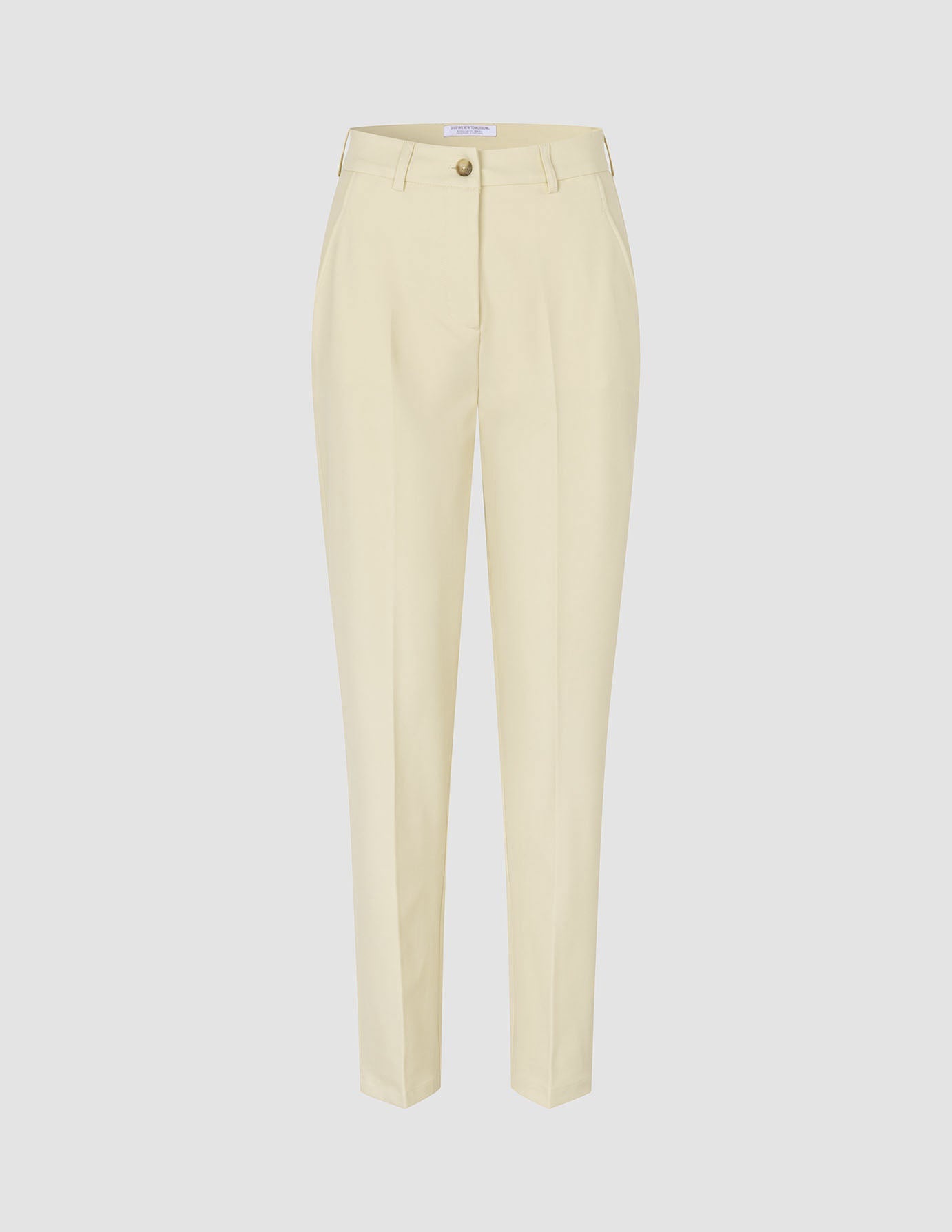 Women Essential Pants Tapered Misty Yellow